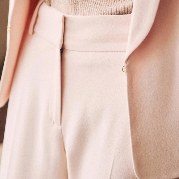 Sezane Gustavo Slightly Low-Waisted Straight Leg Trousers - Picture 2 of 14